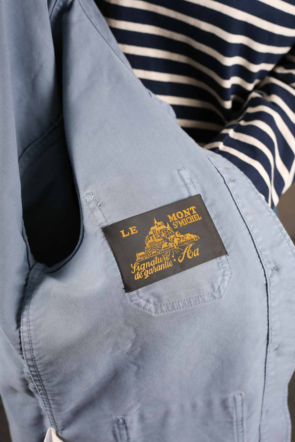Le Mont St. Michel Womens The Real Work Jacket Sky Blue