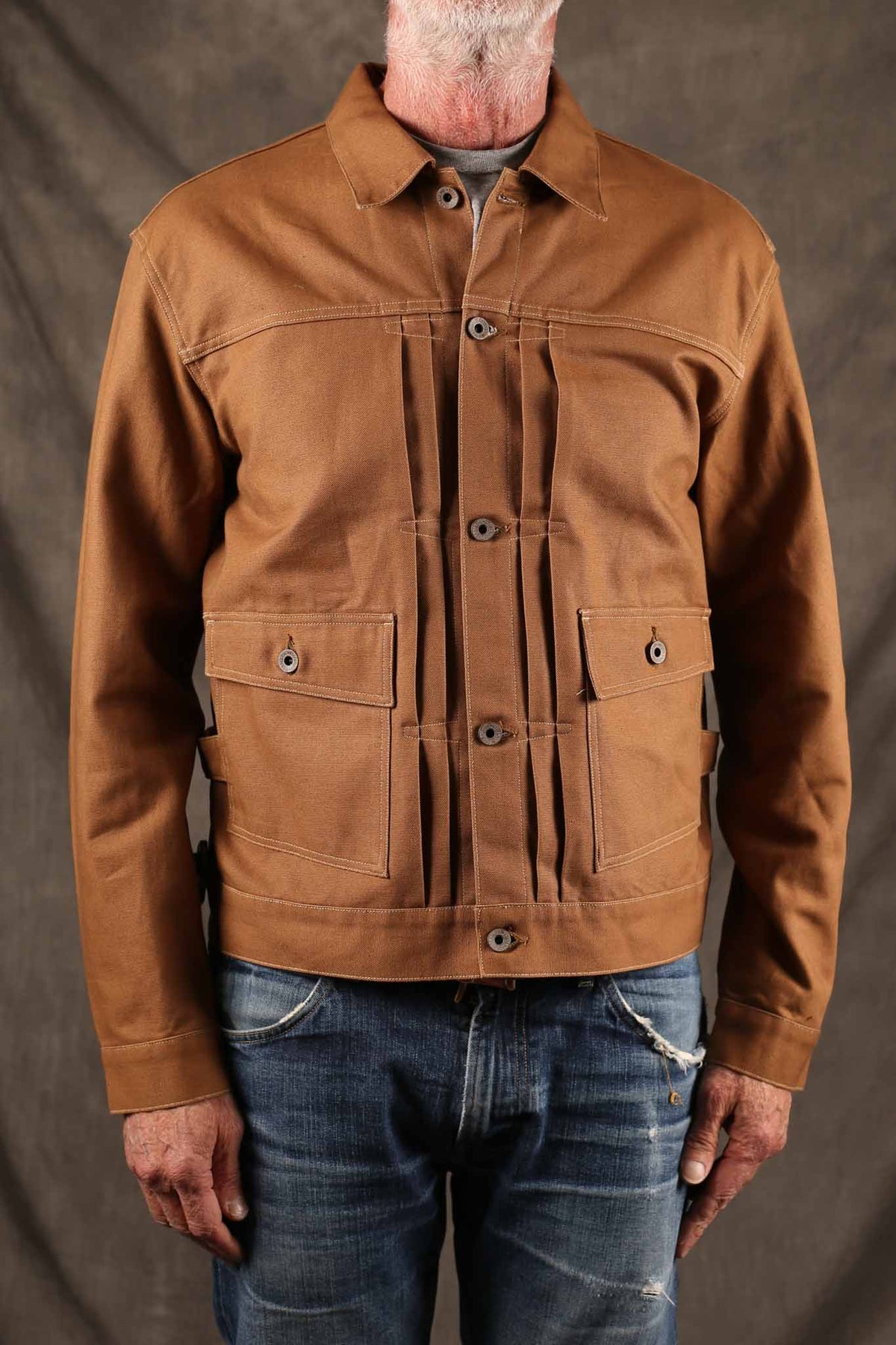 Stevenson Overall Co. Ranchclad - 202 Pleated Jacket Brown Duck Canvas