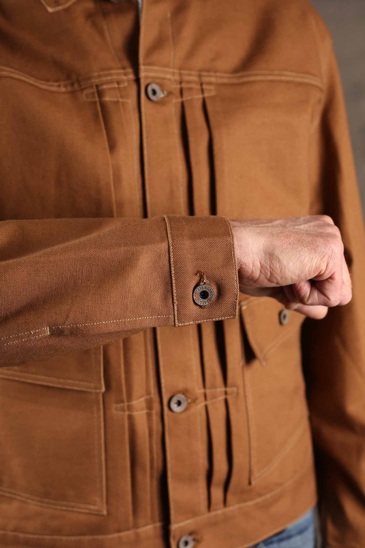 Stevenson Overall Co. Ranchclad - 202 Pleated Jacket Brown Duck Canvas