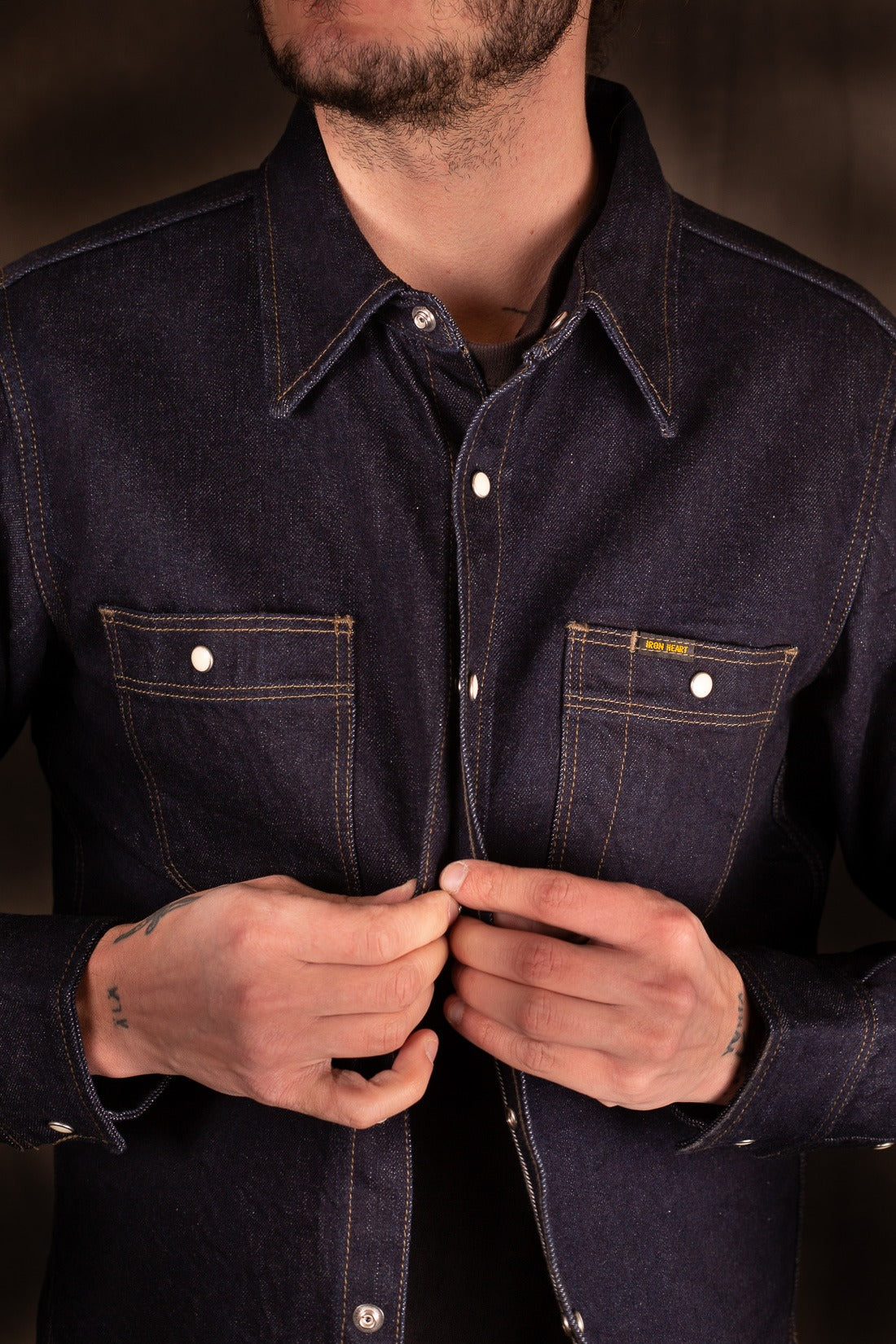 Iron Heart IHSH-326-IND 12oz Selvedge Denim Work