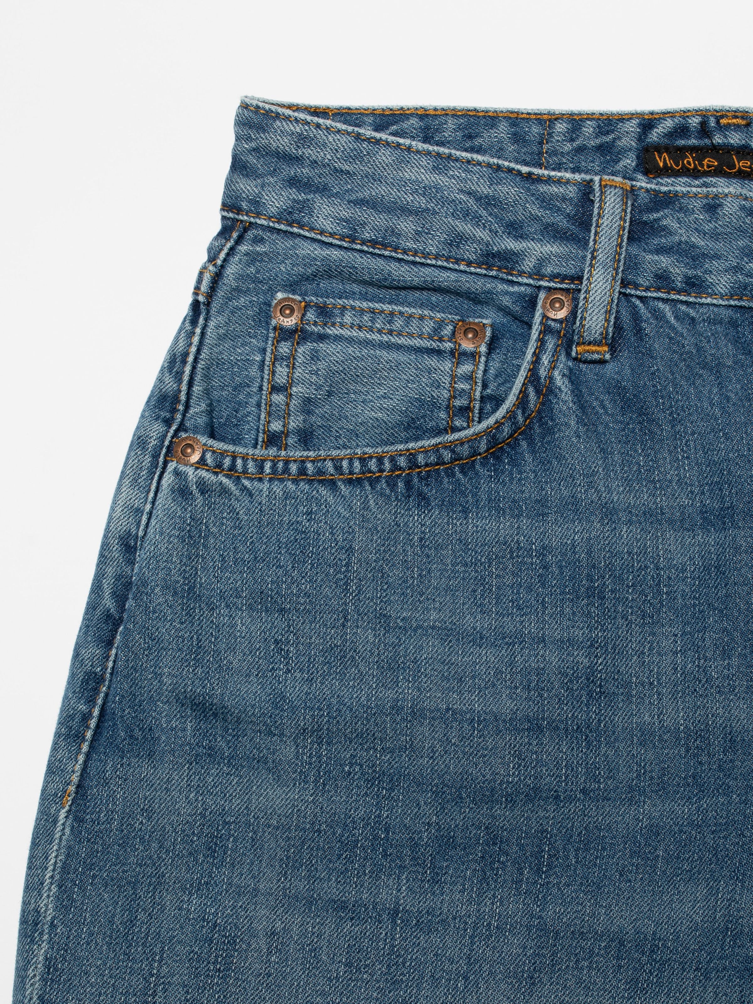 NUDIE JEANS - Womens Clean Eileen Wide/High Clear Skies