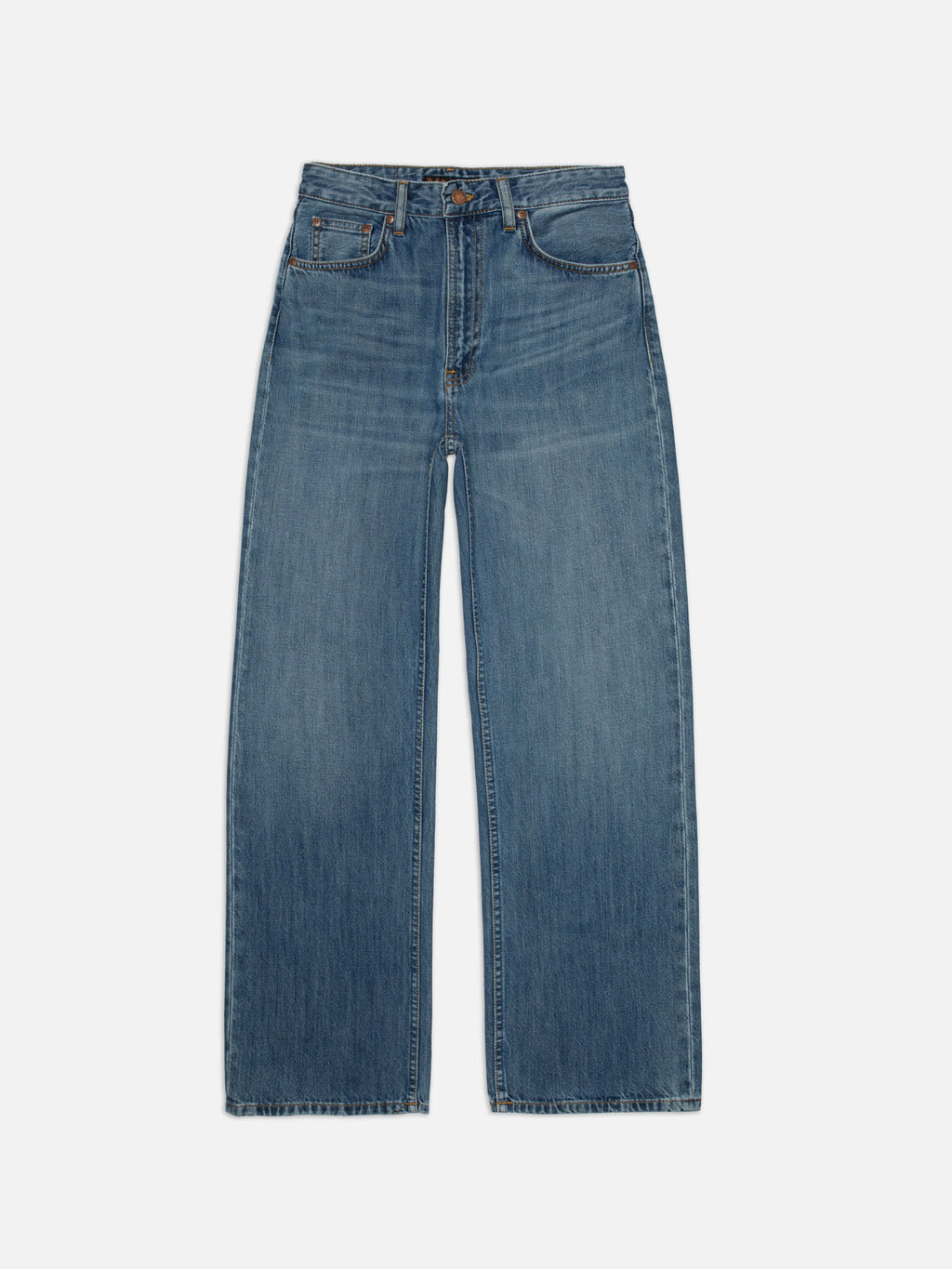 NUDIE JEANS - Womens Clean Eileen Wide/High Clear Skies
