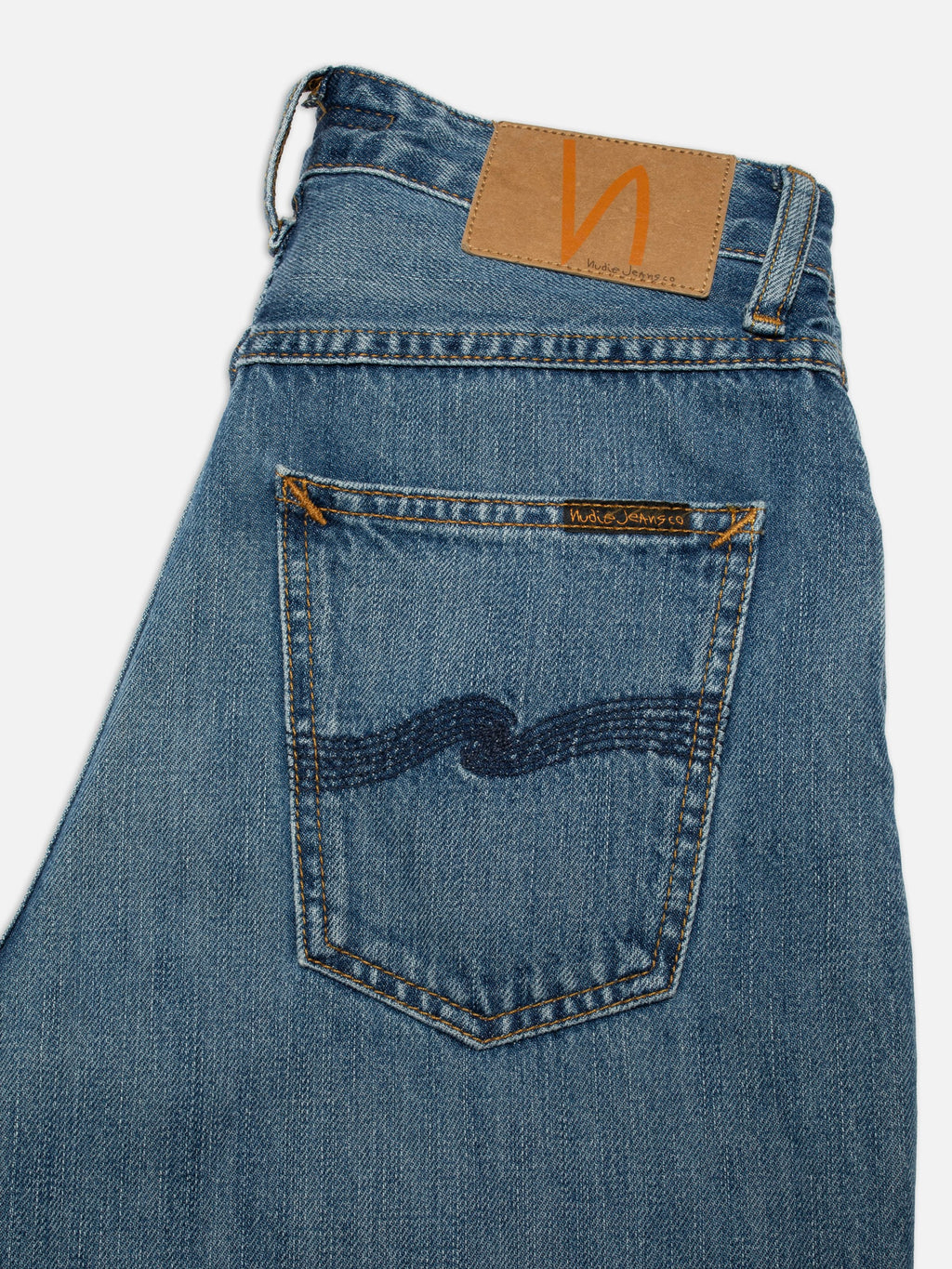 NUDIE JEANS - Womens Clean Eileen Wide/High Clear Skies