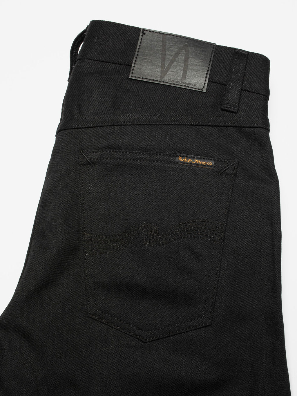 Nudie Jeans Solid Ollie 12.75 oz. Dry Black Selvage