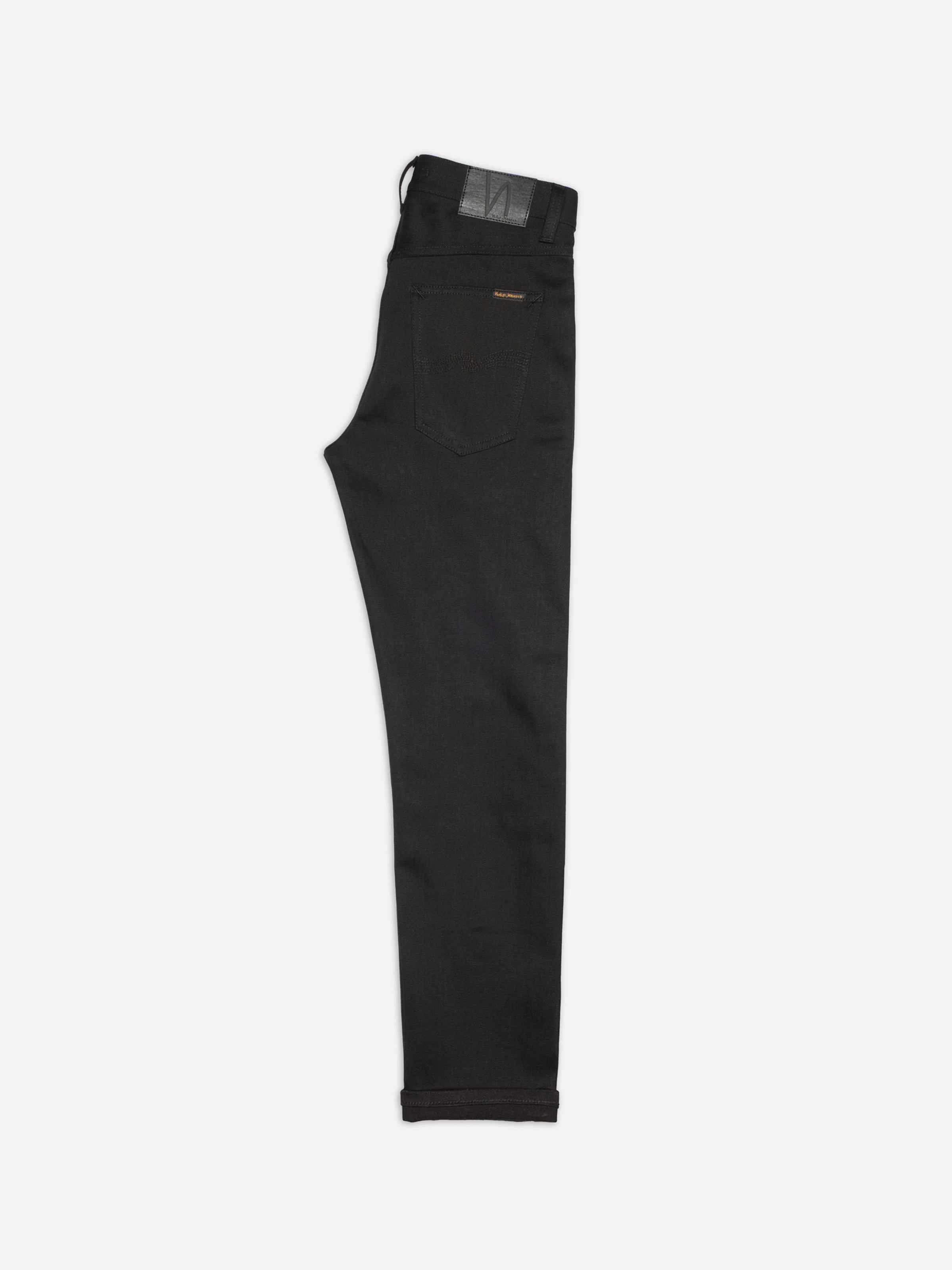 Nudie Jeans Solid Ollie 12.75 oz. Dry Black Selvage