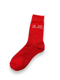 The Rope Thin Merino Wool Sock Red