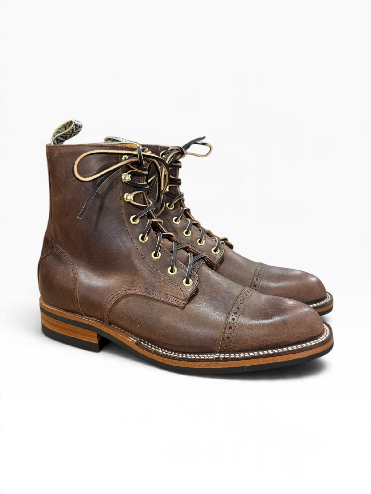 UNMARKED - DP Hunter Cap Toe Boot Vintage Rust