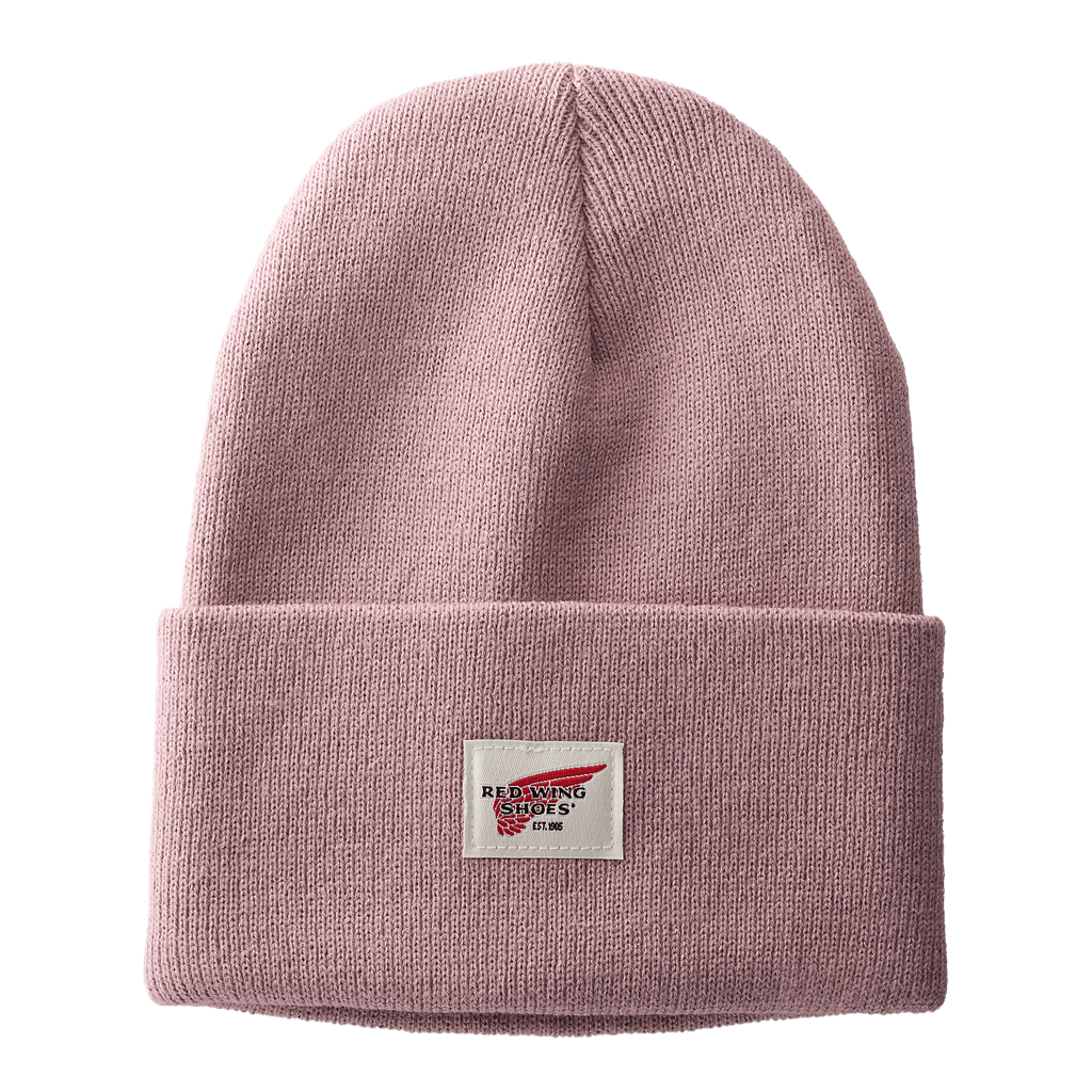 Red Wing - ACRYLIC LOGO BEANIE - PALE ROSE