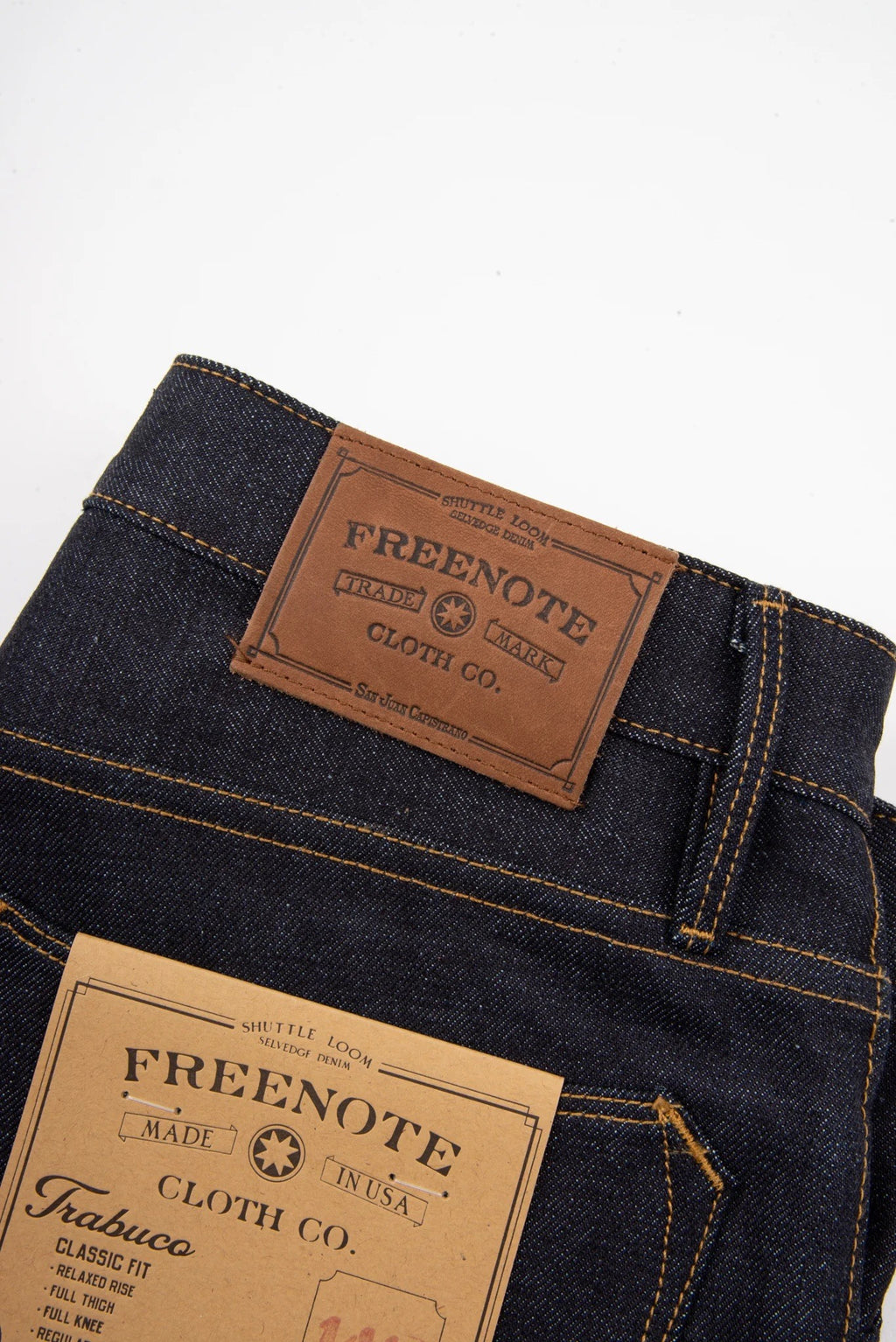 Freenote Cloth Trabuco classic straight 14.50 ounce kaihara denim