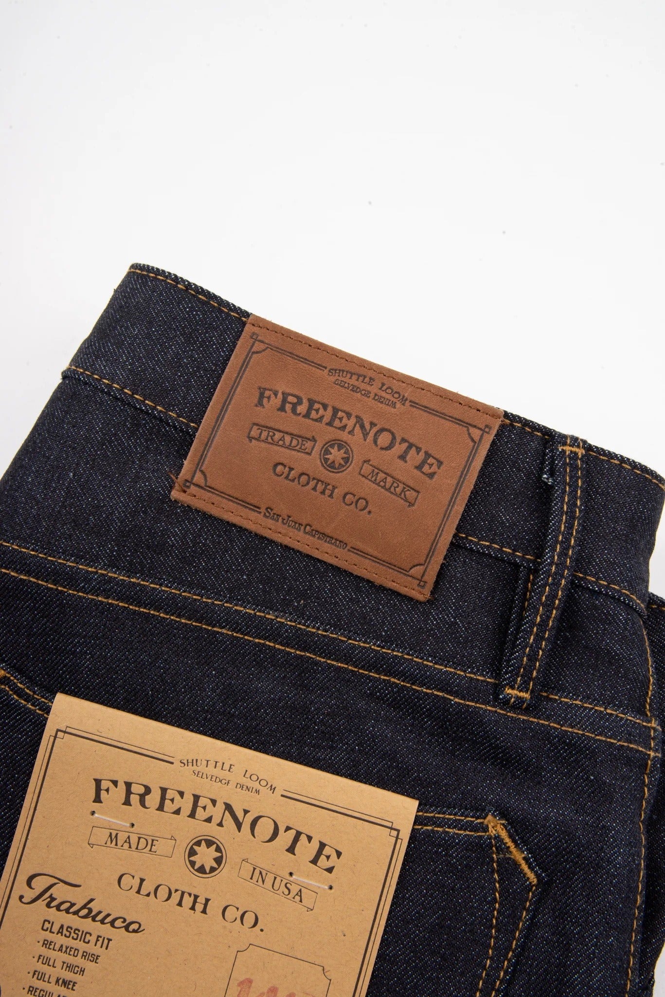 Freenote Cloth Trabuco classic straight 14.50 ounce kaihara denim