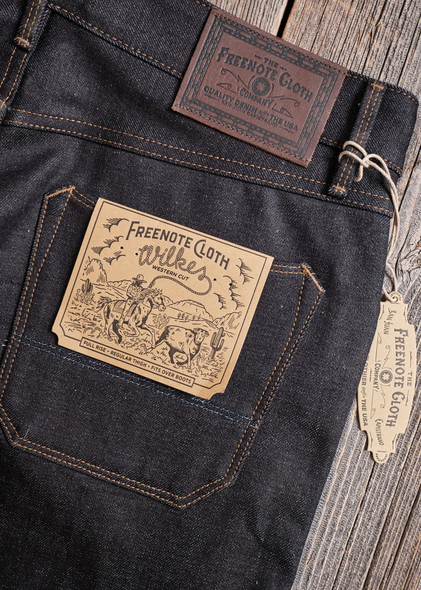 Freenote Cloth - wilkes western 14.50 ounce kaihara denim