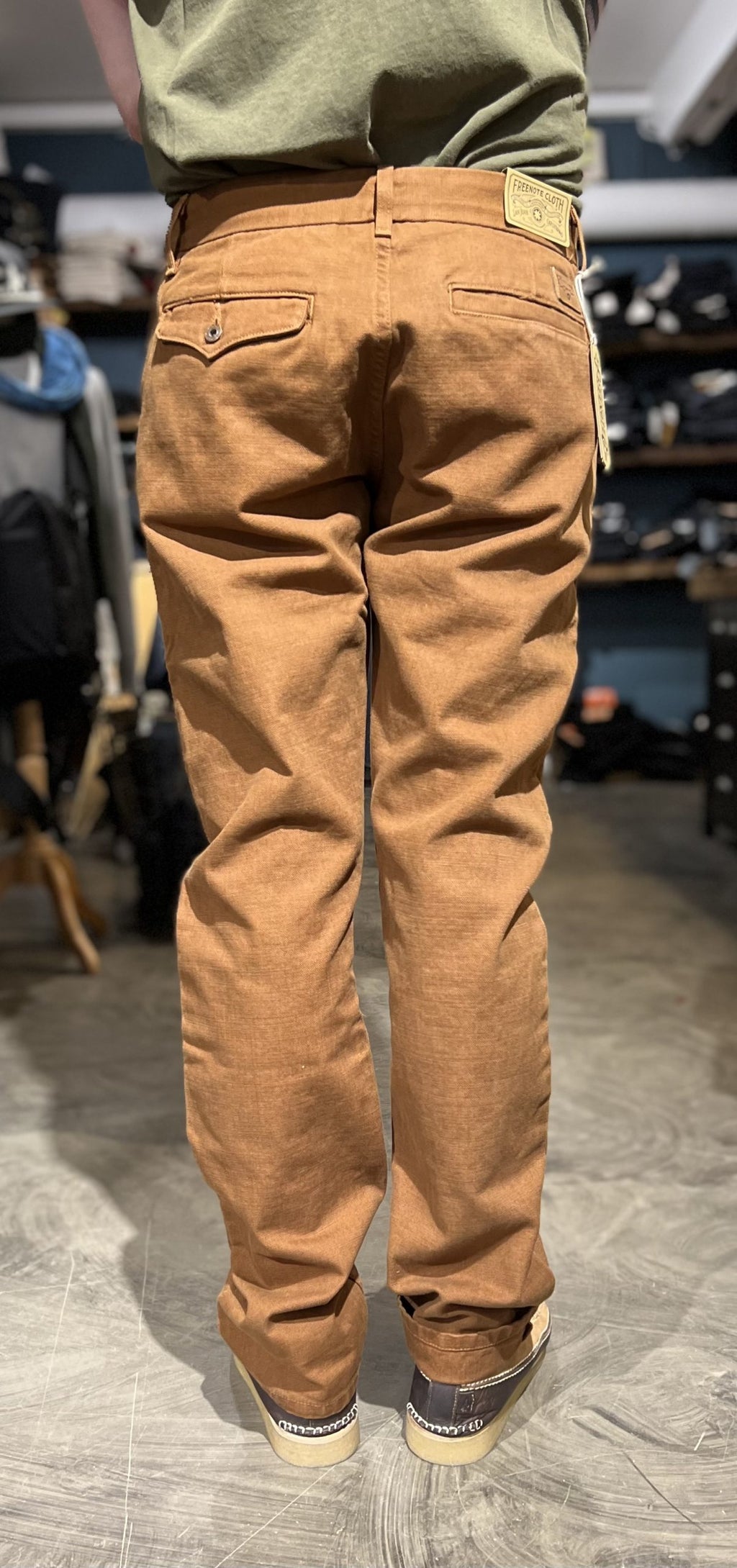 Freenote Cloth - Workers Chino Slim Fit 14 Ounce Slub - Rust