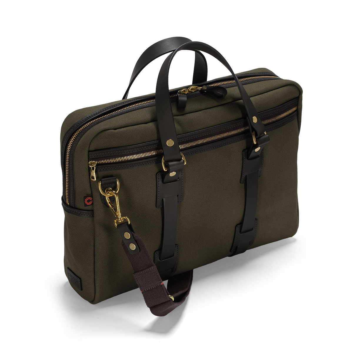 Croots England - BRITISH TWILL LAPTOP BAG - OLIVE - BT02