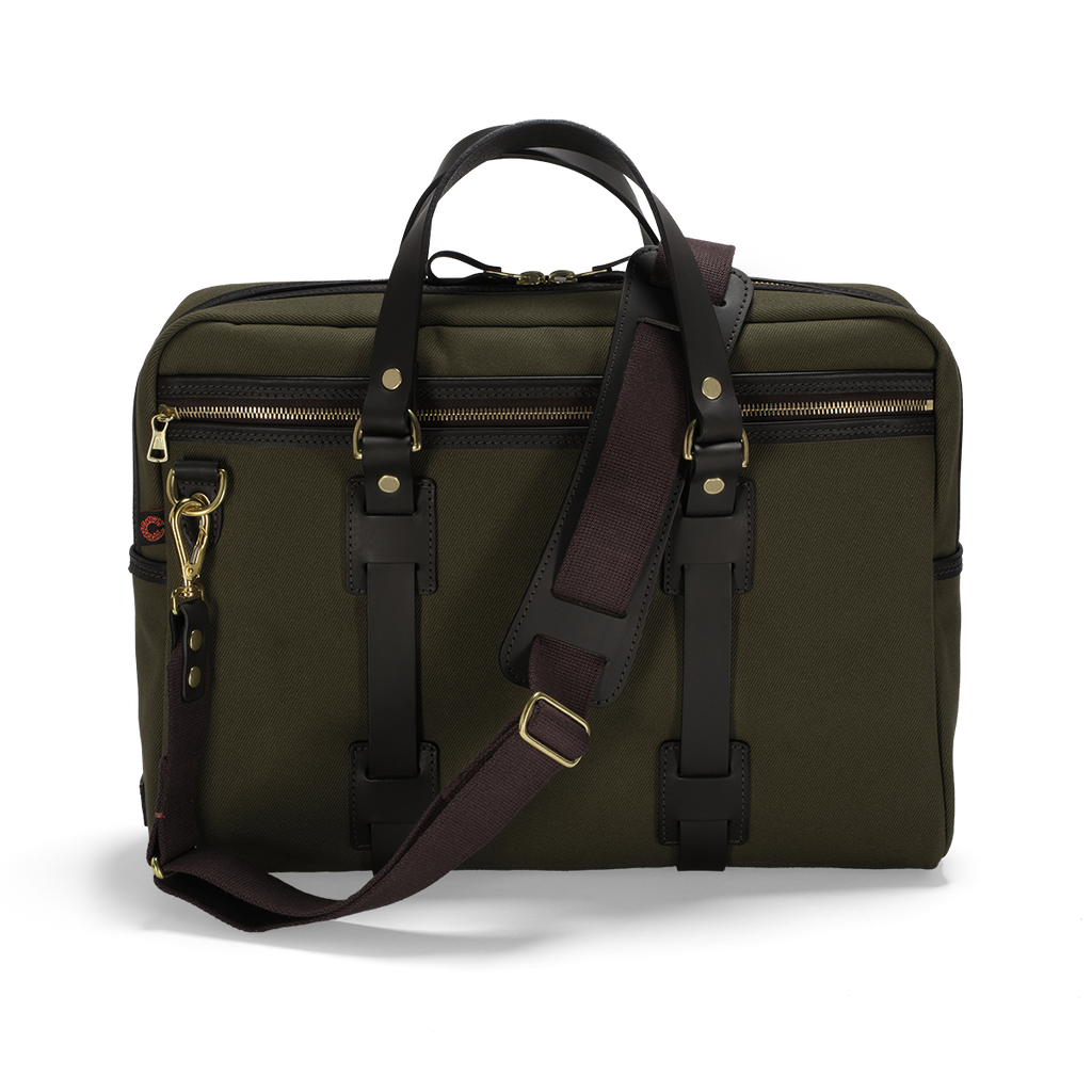 Croots England - BRITISH TWILL LAPTOP BAG - OLIVE - BT02