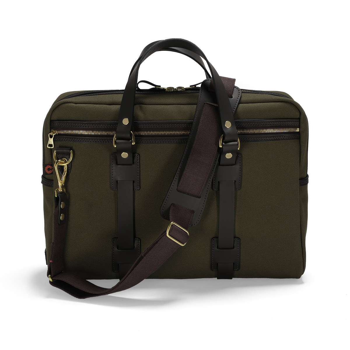 Croots England - BRITISH TWILL LAPTOP BAG - OLIVE - BT02