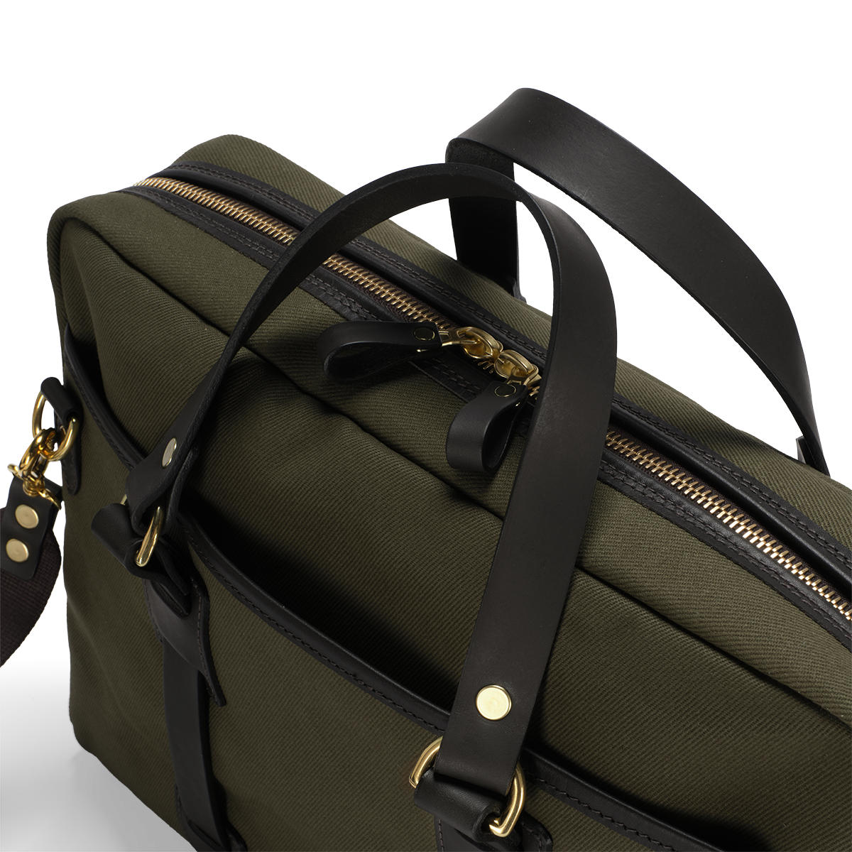 Croots England - BRITISH TWILL LAPTOP BAG - OLIVE - BT02