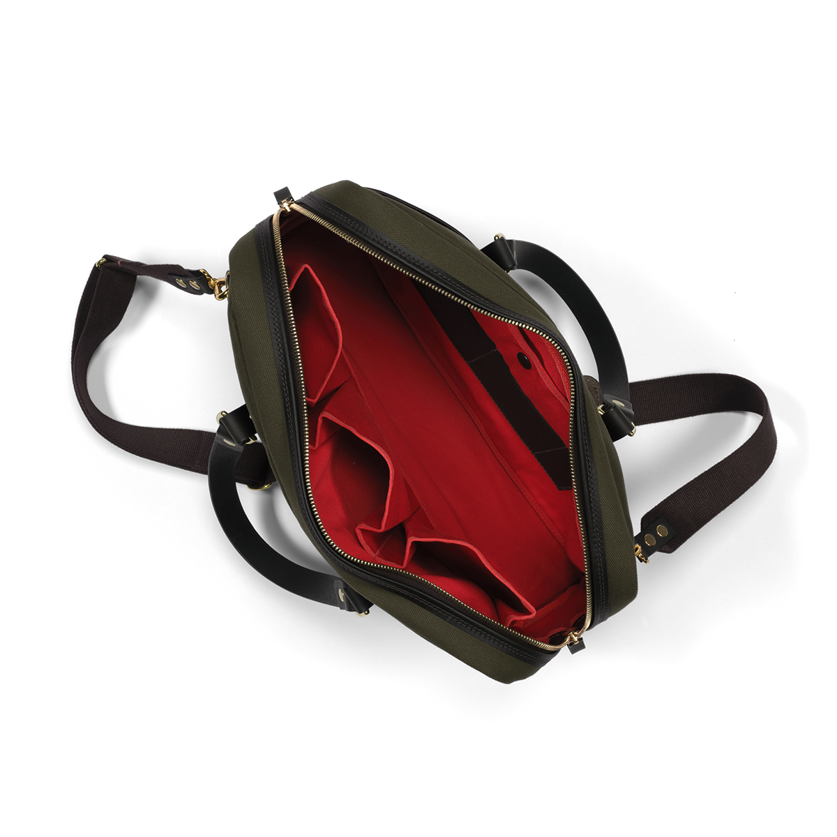 Croots England - BRITISH TWILL LAPTOP BAG - OLIVE - BT02