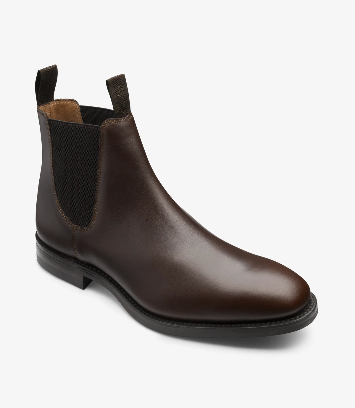 Loake 1880 Chatsworth Chelsea Boot Dark Brown Waxy Leather