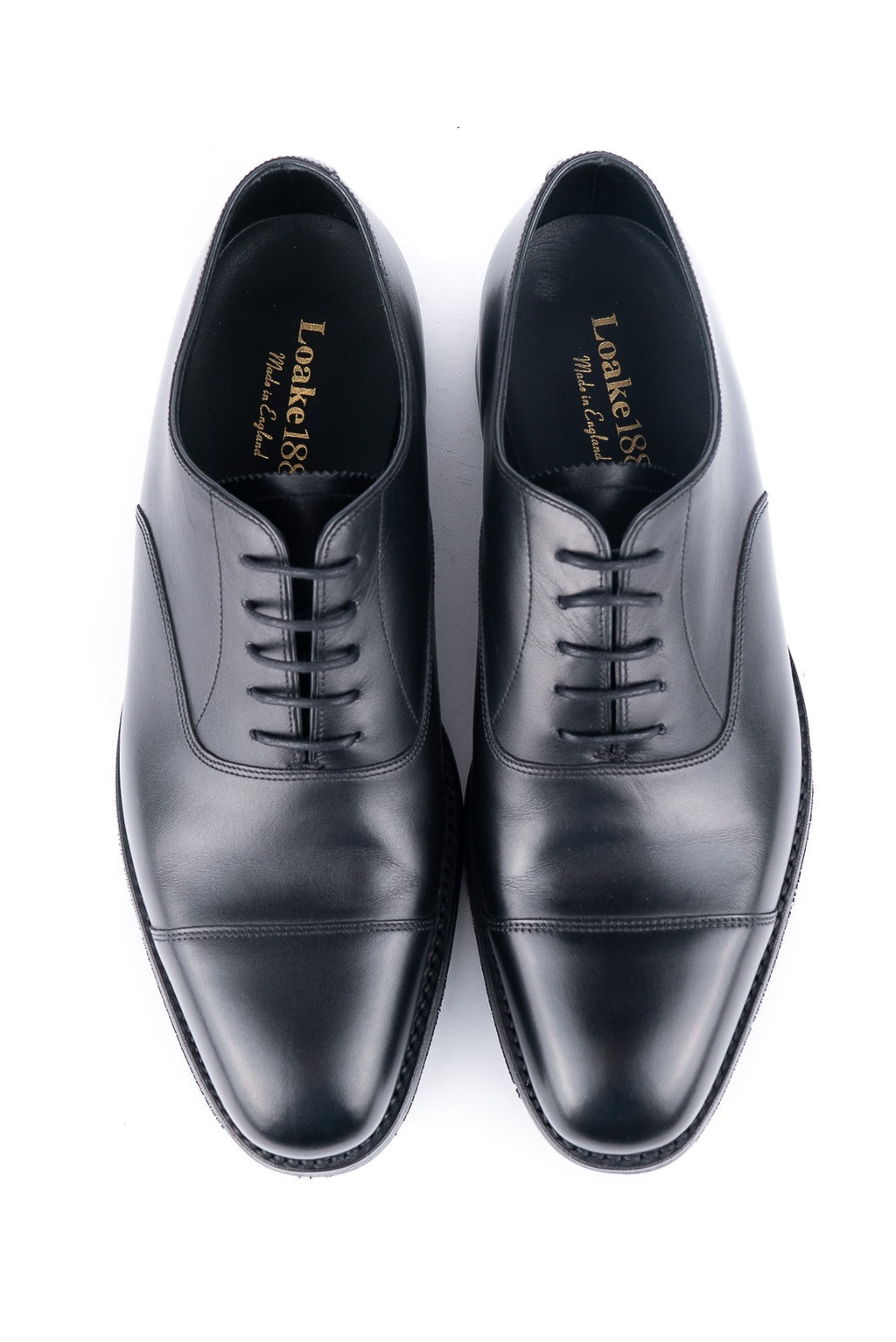 Loake 1880 Aldwych Black Calf Oxford Dainite