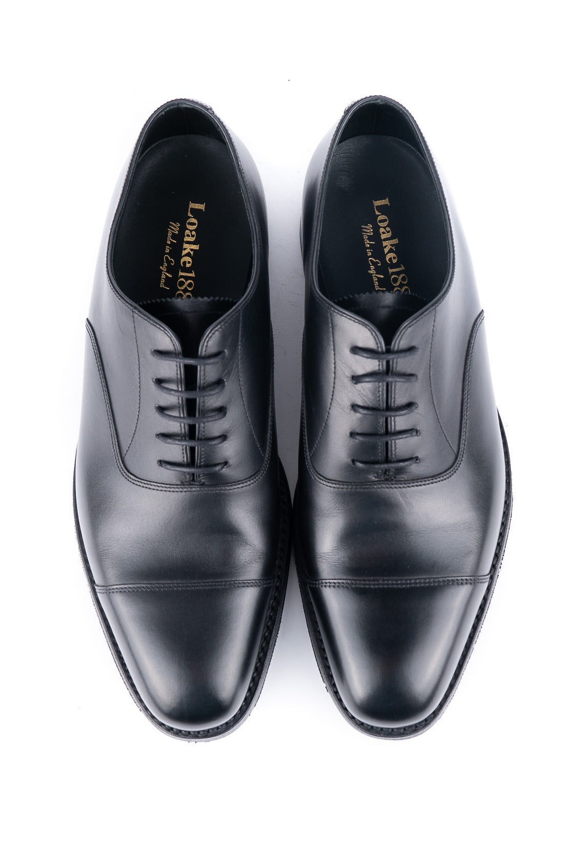 Loake 1880 Aldwych Black Calf Oxford Dainite