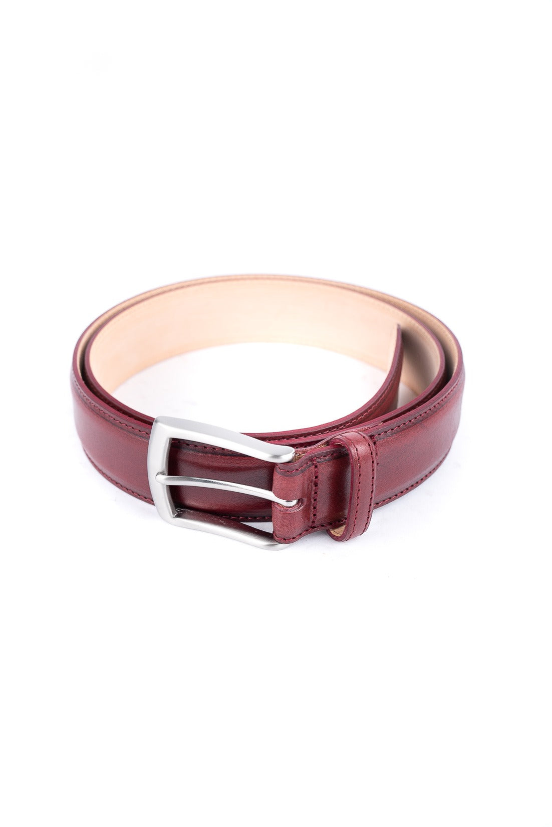 Loake Henry Belt Burgundy