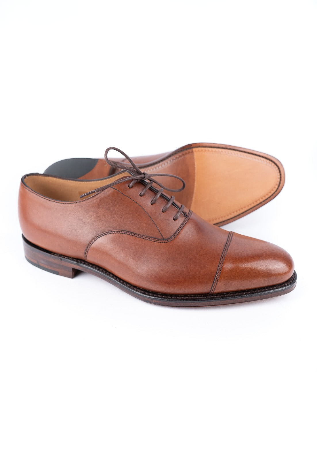 Loake 1880 Aldwych Mahonagy Calf Oxford Leather soles