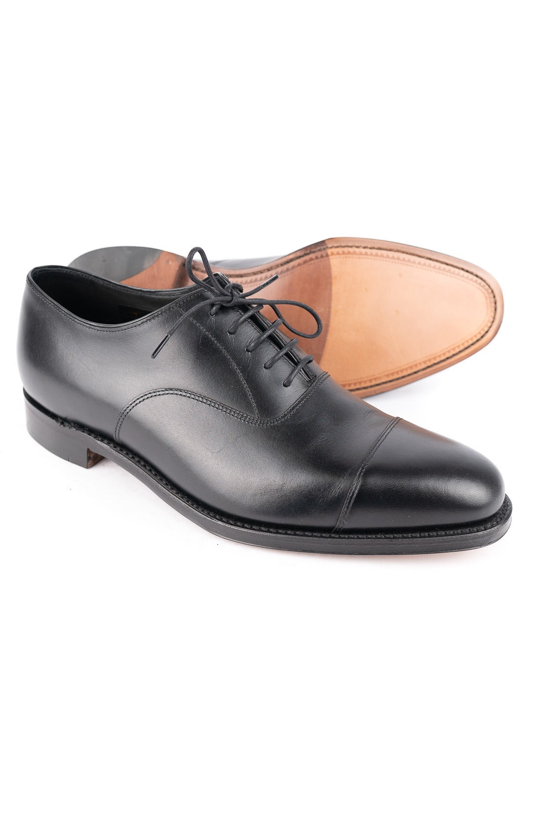 Loake 1880 Aldwych Black Calf Oxford Leather Soles