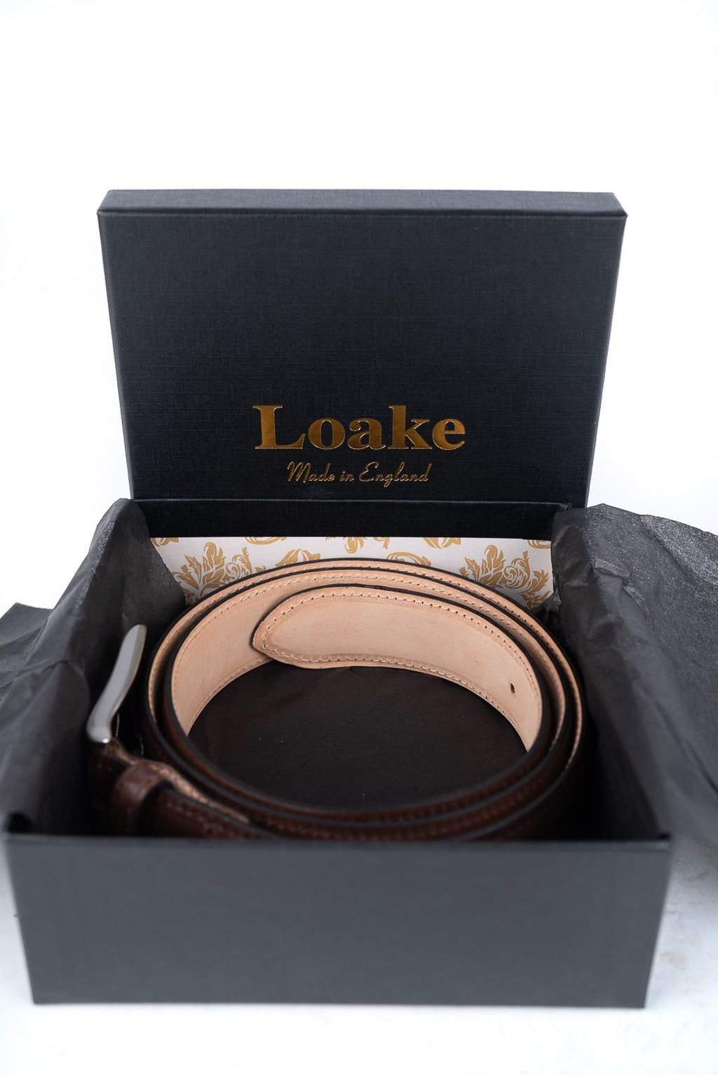 Loake Henry Belt Dark Brown