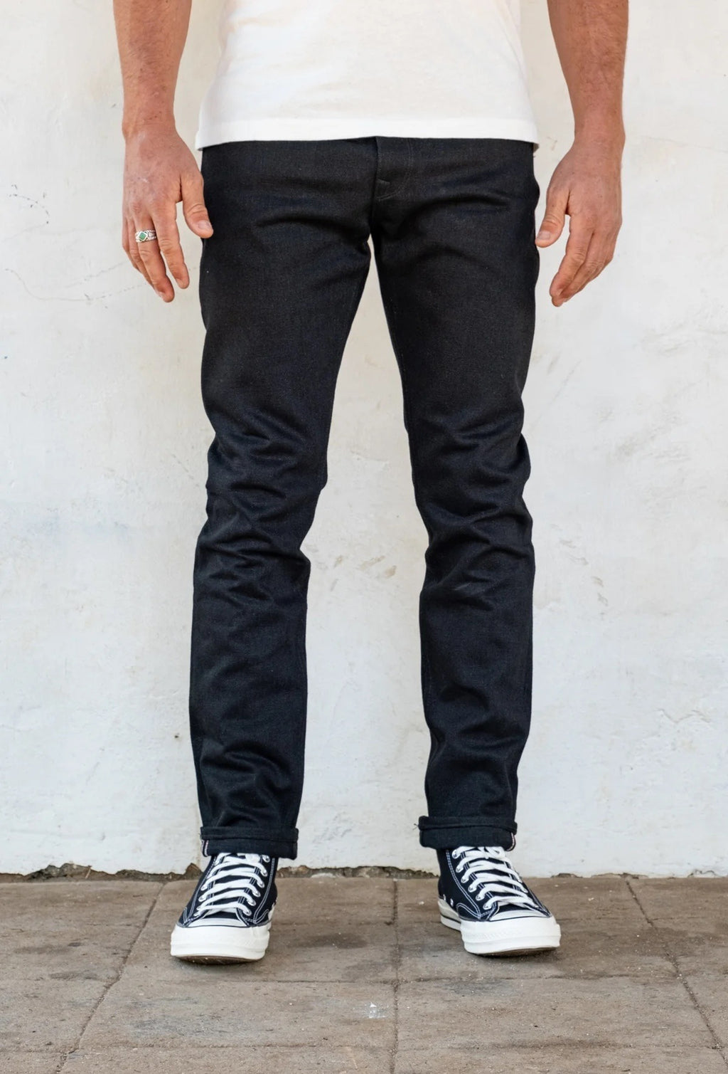 Freenote Cloth - avila slim taper 17 ounce black denim