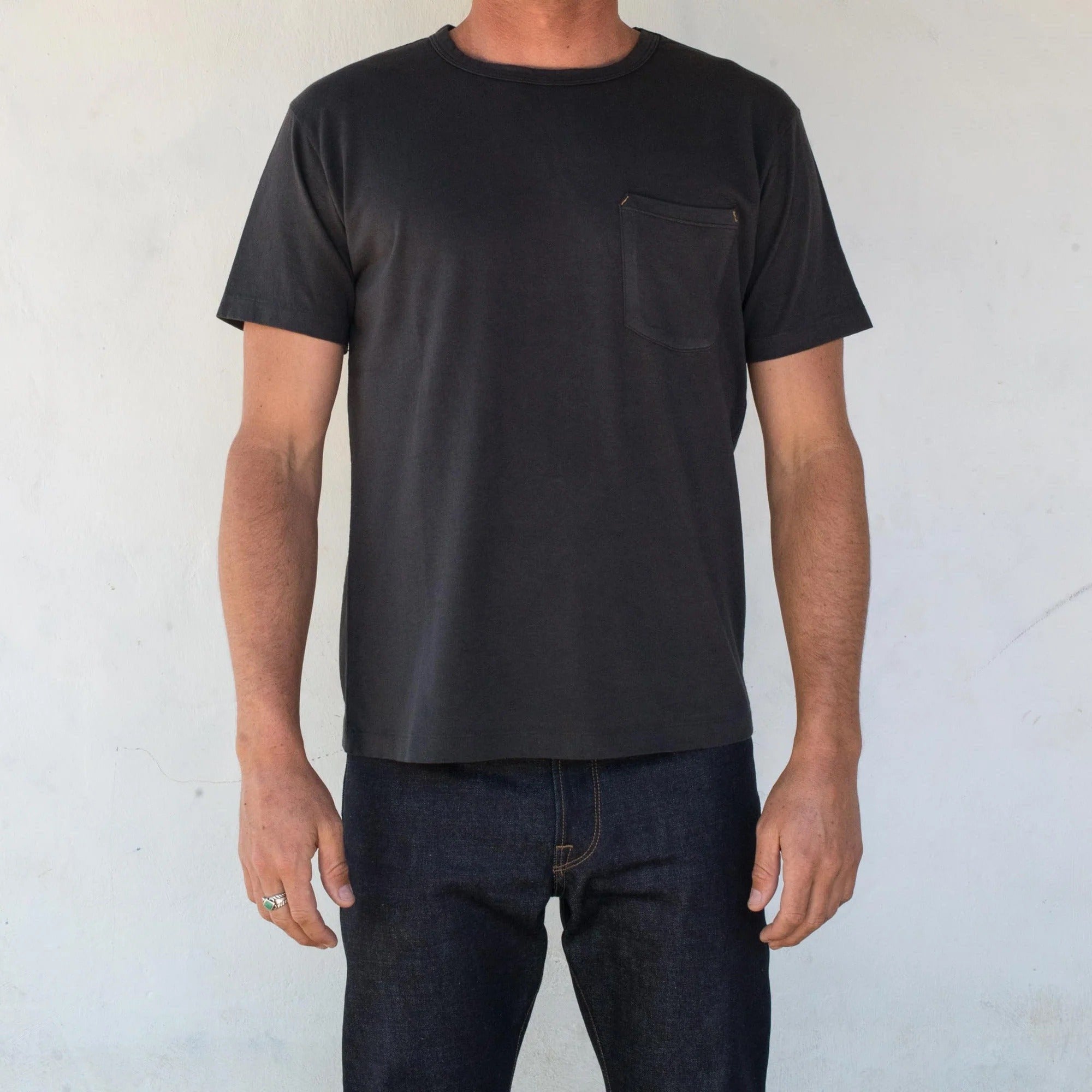 Freenote Cloth 9oz Ounce Pocket T-Shirt Midnight