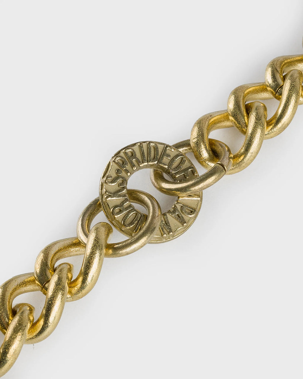 Iron Heart W6 Wallet Chain with Hook and Rings - Brass