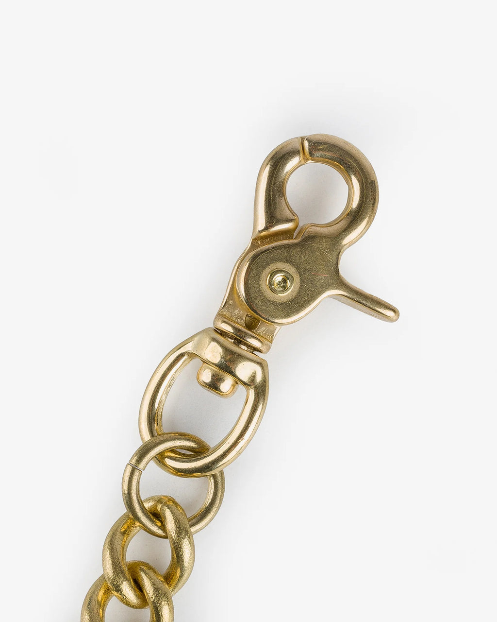Iron Heart W6 Wallet Chain with Hook and Rings - Brass