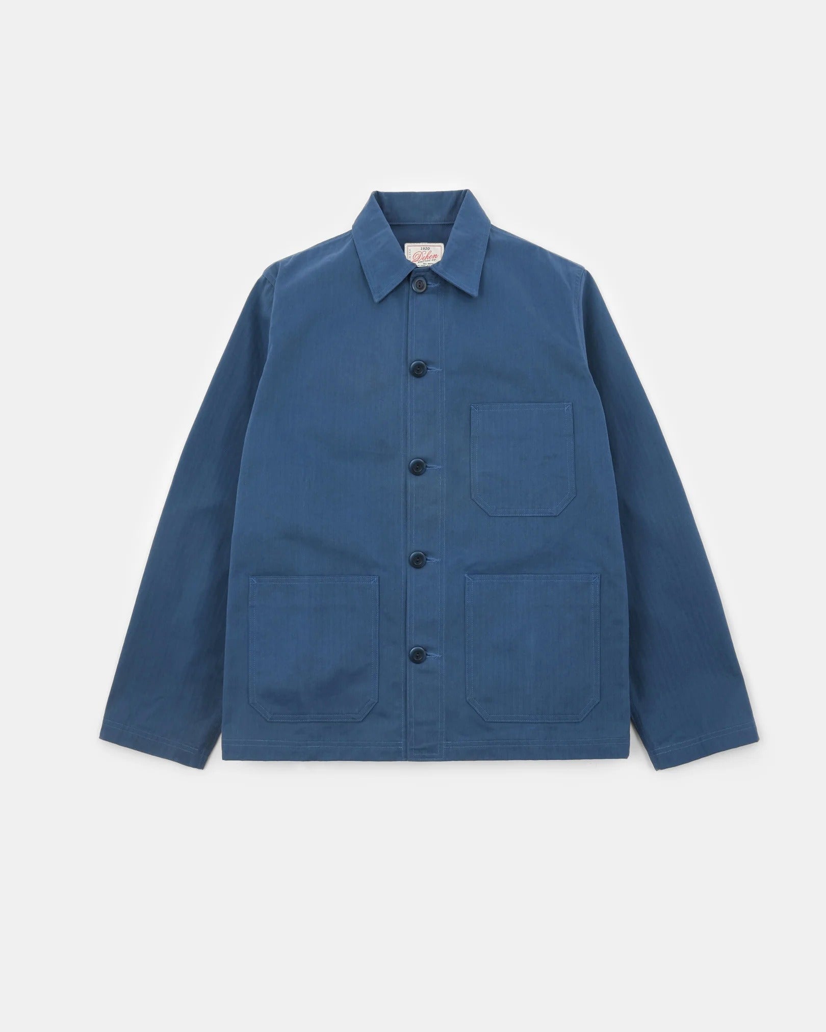 Dehen Woven Chore Coat - Mock Blue