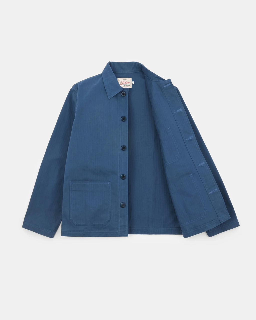 Dehen Woven Chore Coat - Mock Blue