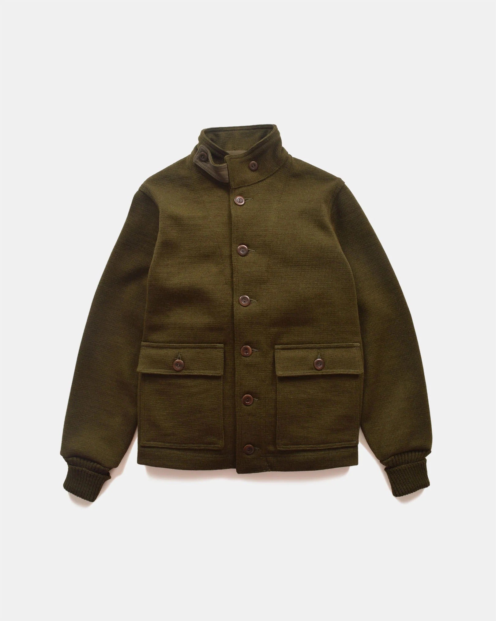 Dehen Submariner Sweater Coat - Loden