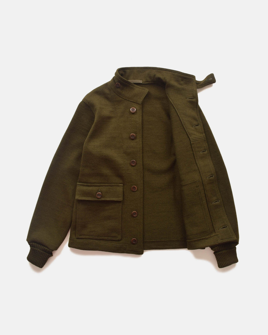 Dehen Submariner Sweater Coat - Loden