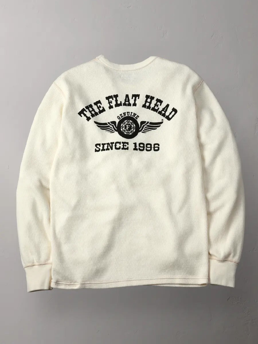 THE FLAT HEAD - THERMAL SWEATER - FN-THL-203 - OLIVE