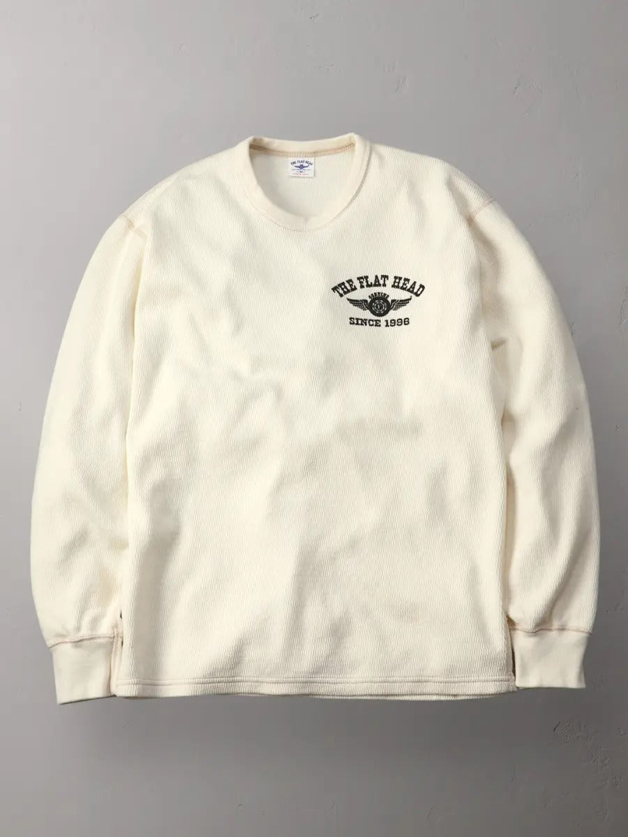 THE FLAT HEAD - THERMAL SWEATER - FN-THL-203 - OLIVE