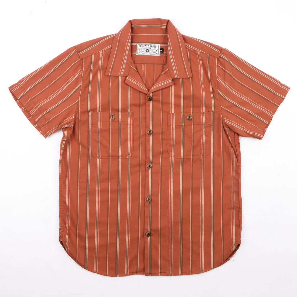 Freenote Cloth DAYTON - ORANGE STRIPE