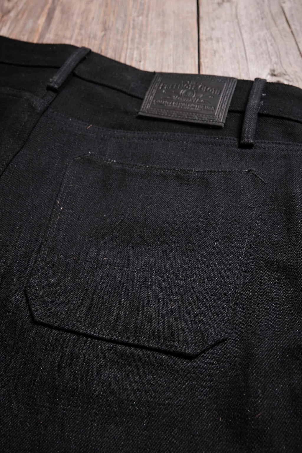 Freenote Cloth Trabuco Classic Straight 17 Ounce Black Denim