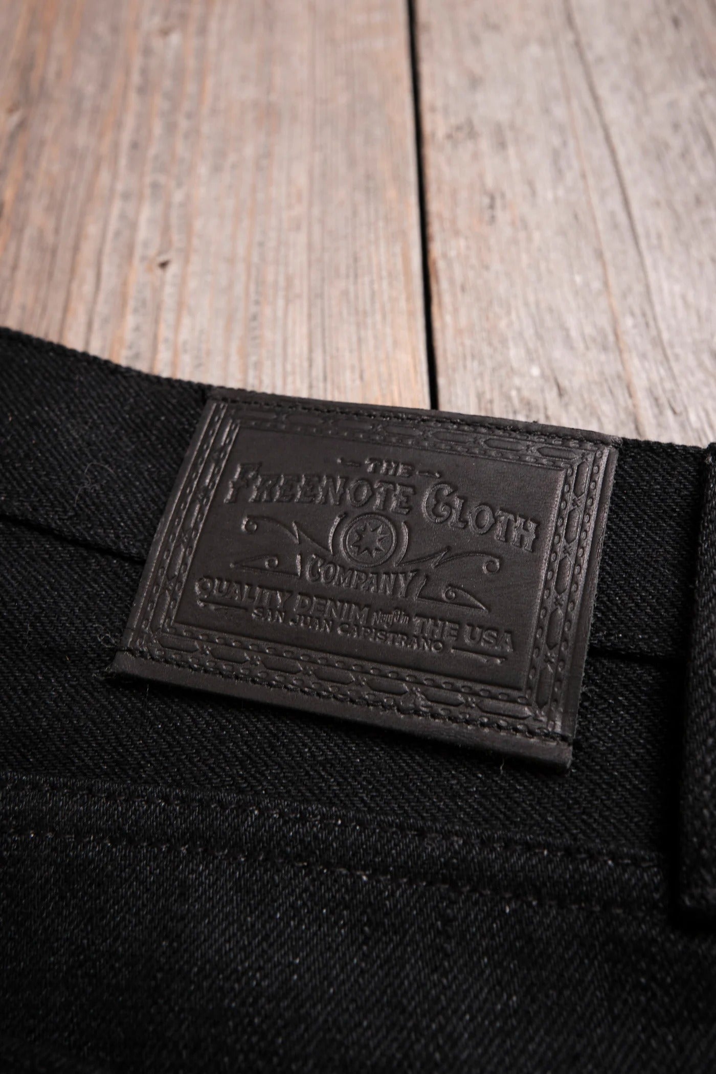 Freenote Cloth Trabuco Classic Straight 17 Ounce Black Denim