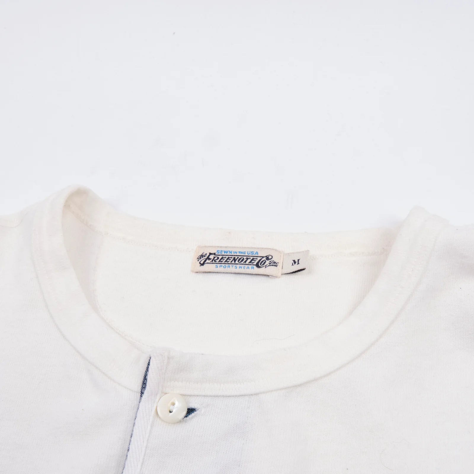 Freenote Cloth 13 Ounce Henley L/S White