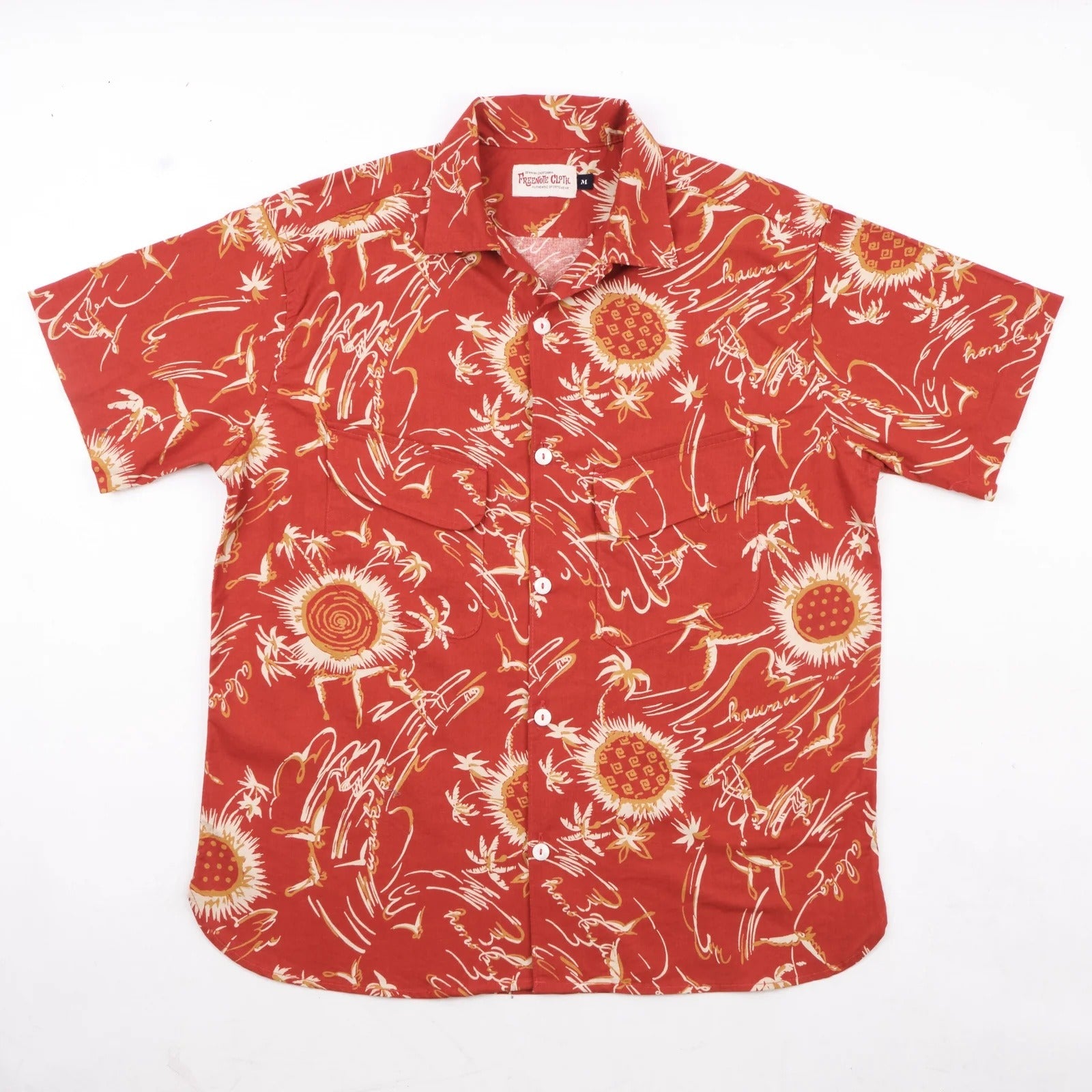 Freenote Cloth Dean Double Pocket Aloha Red