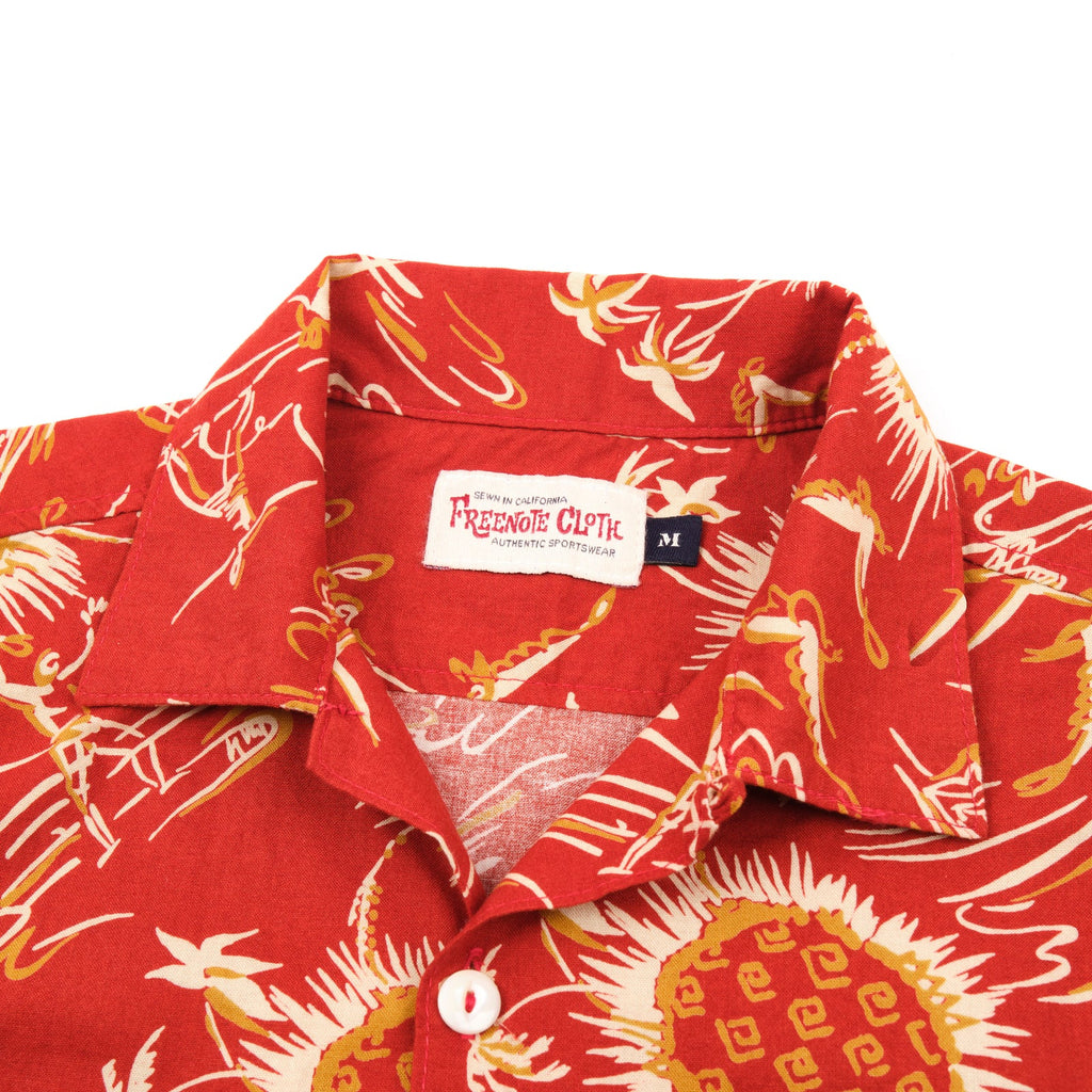 Freenote Cloth Dean Double Pocket Aloha Red