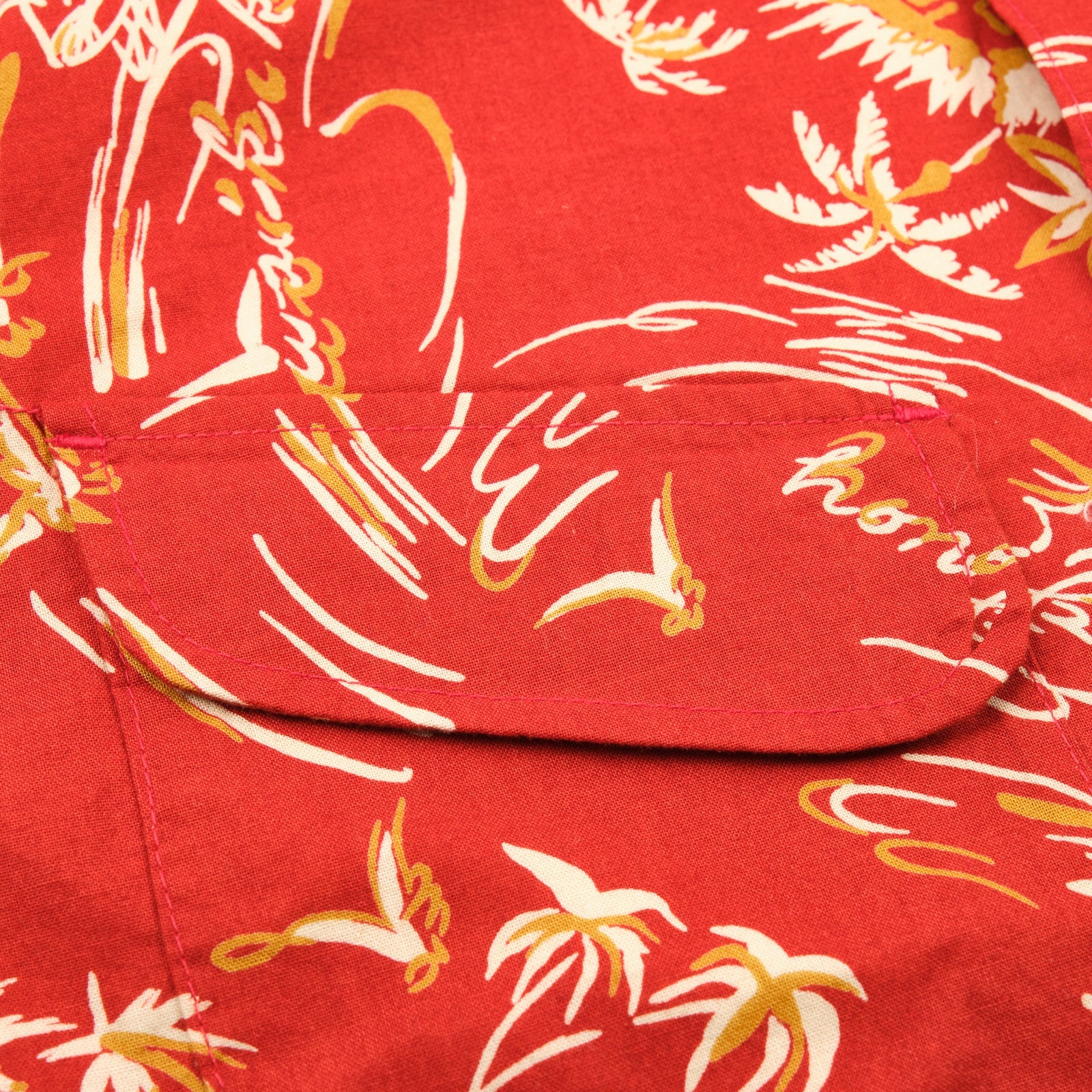 Freenote Cloth Dean Double Pocket Aloha Red