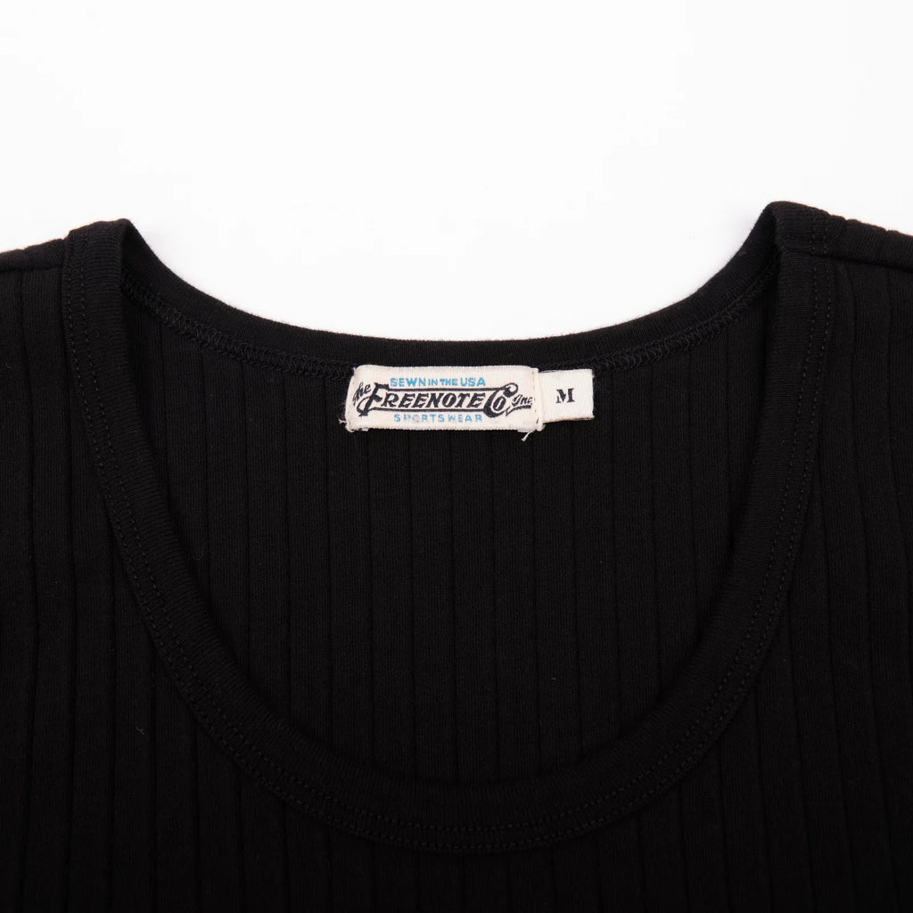 Freenote Cloth Two-Bit Tank Black
