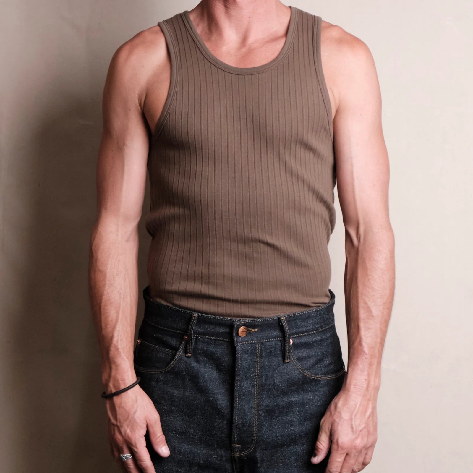 Freenote Cloth Two-Bit Tank Olive