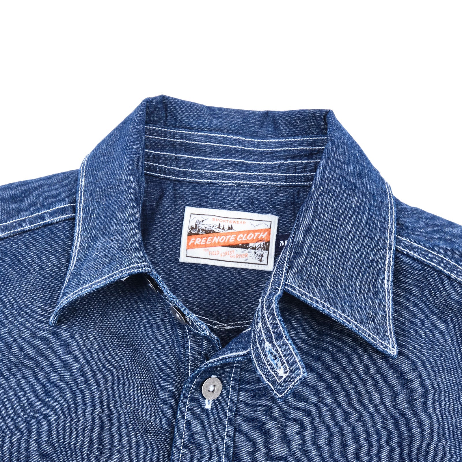 Freenote Cloth Scout Slate Chambray