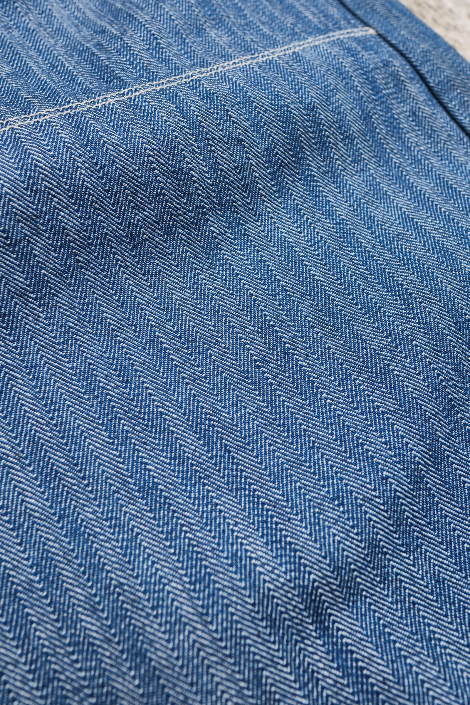 Freenote Cloth Ortega Pant 13 Ounce Blue Herringbone