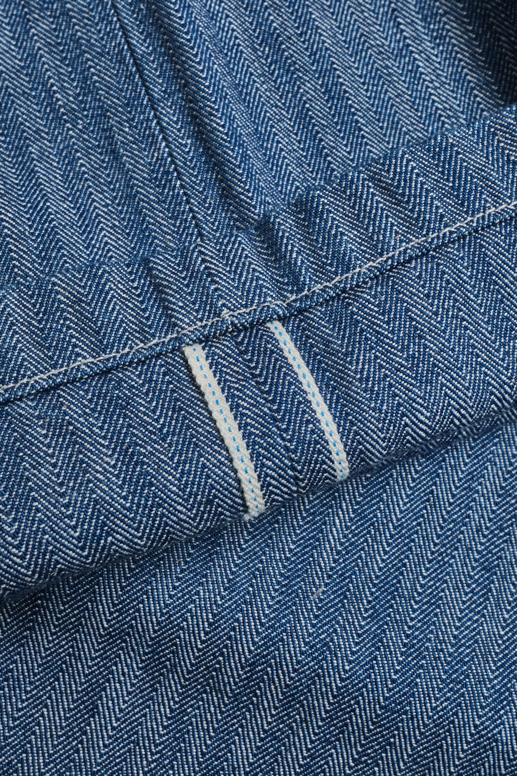 Freenote Cloth Ortega Pant 13 Ounce Blue Herringbone